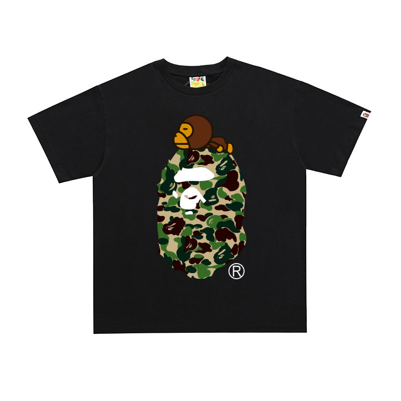 T-shirts high-end trendy short-sleeve short-sleeve unisex letter print