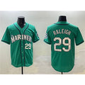 seanshop  Seattle Mariners #29 Cal Raleigh Aqua  Limited Stitched jersey