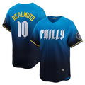 seanshop  Philadelphia Phillies #10 J.T. Realmuto Blue  2024 City Connect Limited Player Jersey