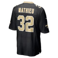 Seanshop NO.Saints #32 Tyrann Mathieu Black  Game Jersey