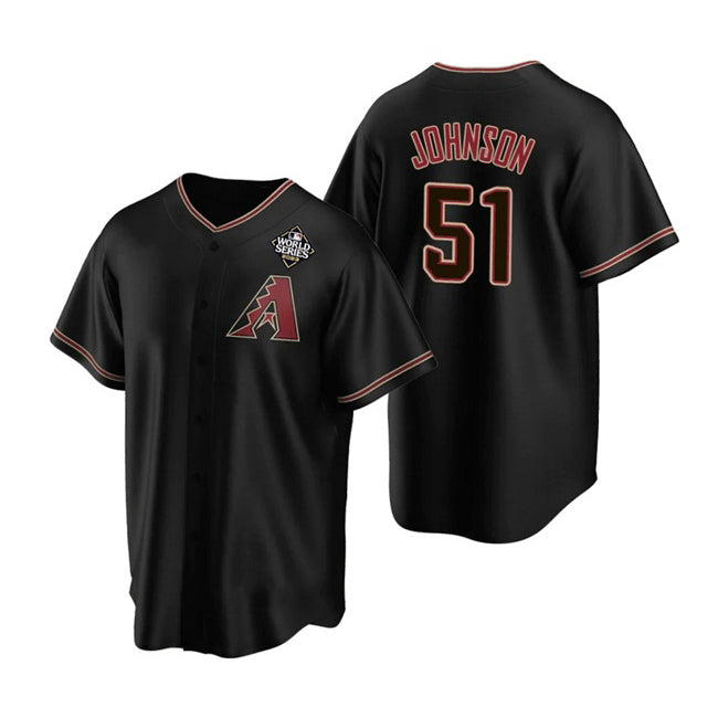 seanshop  Arizona Diamondbacks #51 Randy Johnson Black  2023 World Series Cool Base Stitched Jersey