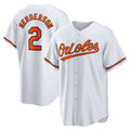 seanshop Baltimore Orioles #2 Gunnar Henderson White  Home Replica Player Jersey