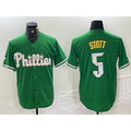 seanshop  Philadelphia Phillies #5 Bryson Stott Green  2024 City Connect Stitched Jersey