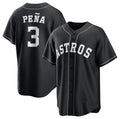 seanshop Houston Astros #3 Jeremy Pena Black  Lights Out Limited Stitched Jersey