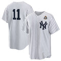 seanshop  New York Yankees #11 Anthony Volpe White  2024 World Series Cool Base Stitched Jersey