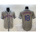 seanshop  New York Mets #18 Darryl Strawberry Grey  2025 Spring Training Cool Base Stitched Jersey