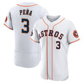 seanshop Houston Astros #3 Jeremy Pena 2022 World Series White  Flex Base Stitched Jersey
