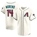 seanshop  Arizona Diamondbacks #14 Gabriel Moreno Cream  Home Limited Player Jersey