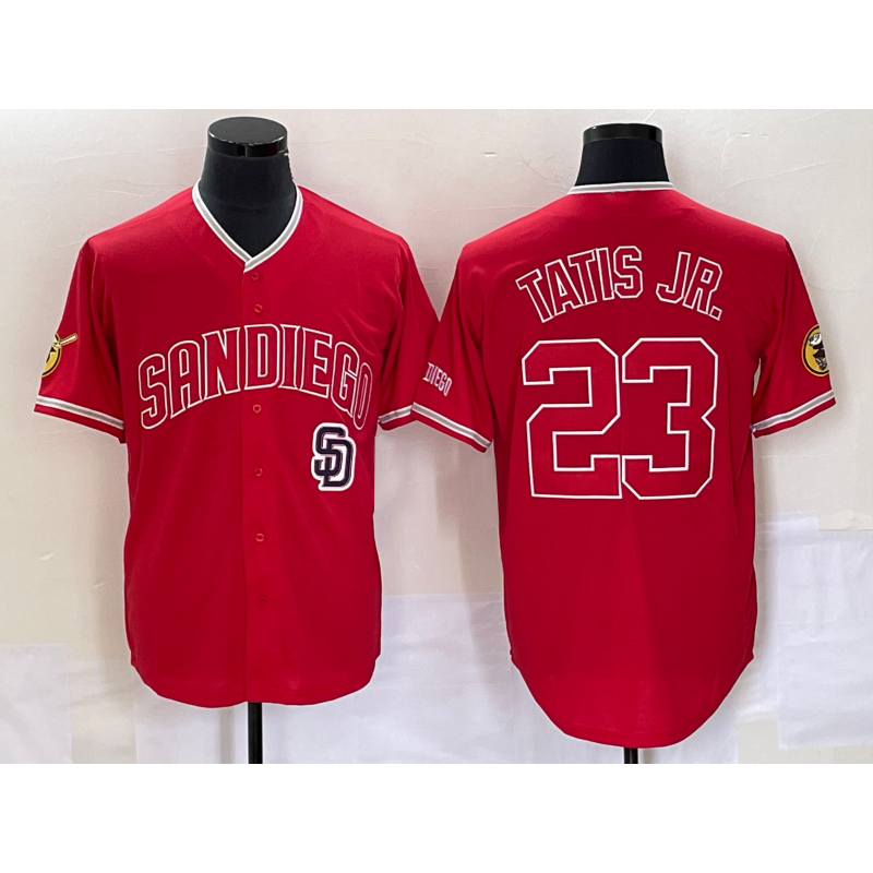 seanshop  San Diego Padres #23 Fernando Tatis Jr Red  NEW 2023 Cool Base Stitched Jersey