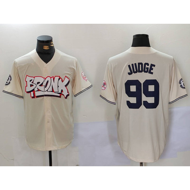 seanshop  New York Yankees #99 Aaron Judge Cream  Limited Stitched Jersey 2