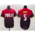 seanshop  Philadelphia Phillies #5 Bryson Stott Red  2024 City Cool Base Jersey