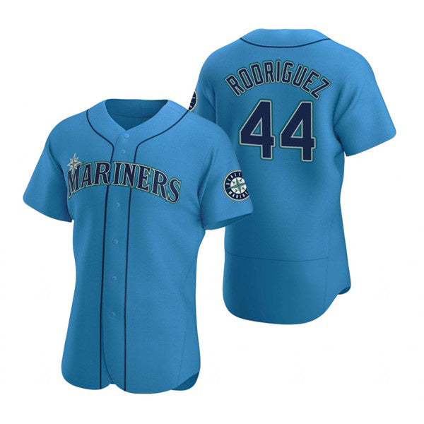 seanshop  Seattle Mariners #44 Julio Rodr¨ªguez Royal  Flex Base Stitched Jersey