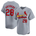 seanshop  St. Louis Cardinals #28 Nolan Arenado Gray  Away Limited Player Jersey