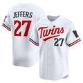 seanshop  Minnesota Twins #27 Ryan Jeffers White  Home Limited Player Jersey