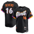 seanshop  San Francisco Giants #16 Rafael Devers Black  2025 City Connect Limited Player Jersey