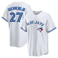 seanshop   Toronto Blue Jays #27 Vladimir Guerrero Jr. White  Home Replica Player Name Jersey
