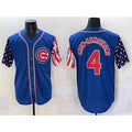 seanshop  Chicago Cubs #4 Pete Crow-Armstrong Royal  2025 Independence Day Vapor Premier Limited Stitched Jersey