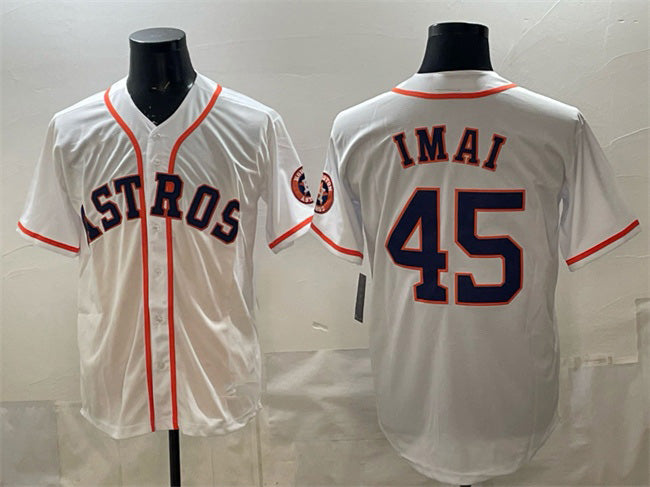 seanshop Houston Astros #45 Tatsuya Imai White  Cool Base Stitched Jersey