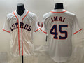 seanshop Houston Astros #45 Tatsuya Imai White  Cool Base Stitched Jersey