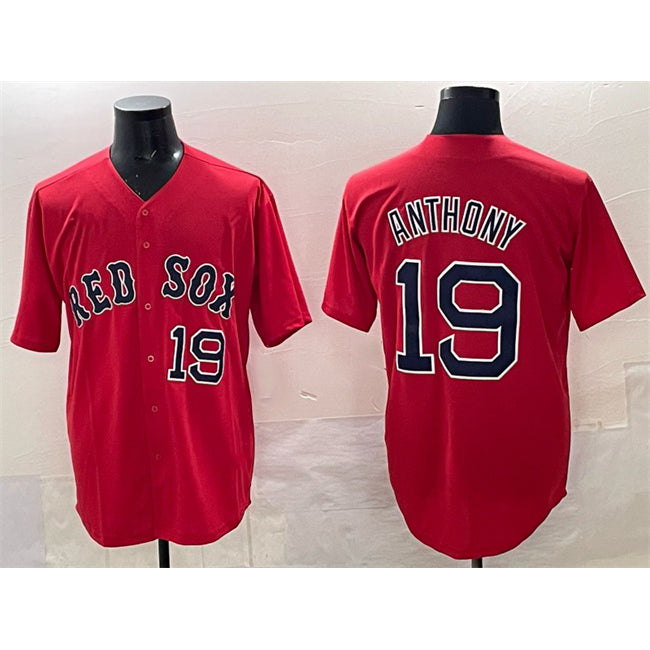 seanshop Boston Red Sox #19 Roman Anthony Red  Cool Base Stitched Jersey