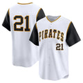 seanshop  Pittsburgh Pirates #21 Roberto Clemente White  Cooperstown Collection Limited Jersey
