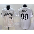 seanshop  New York Yankees #99 Aaron Judge White  'Gothic Legacy Edition' Vapor Premier Limited Stitched Jersey