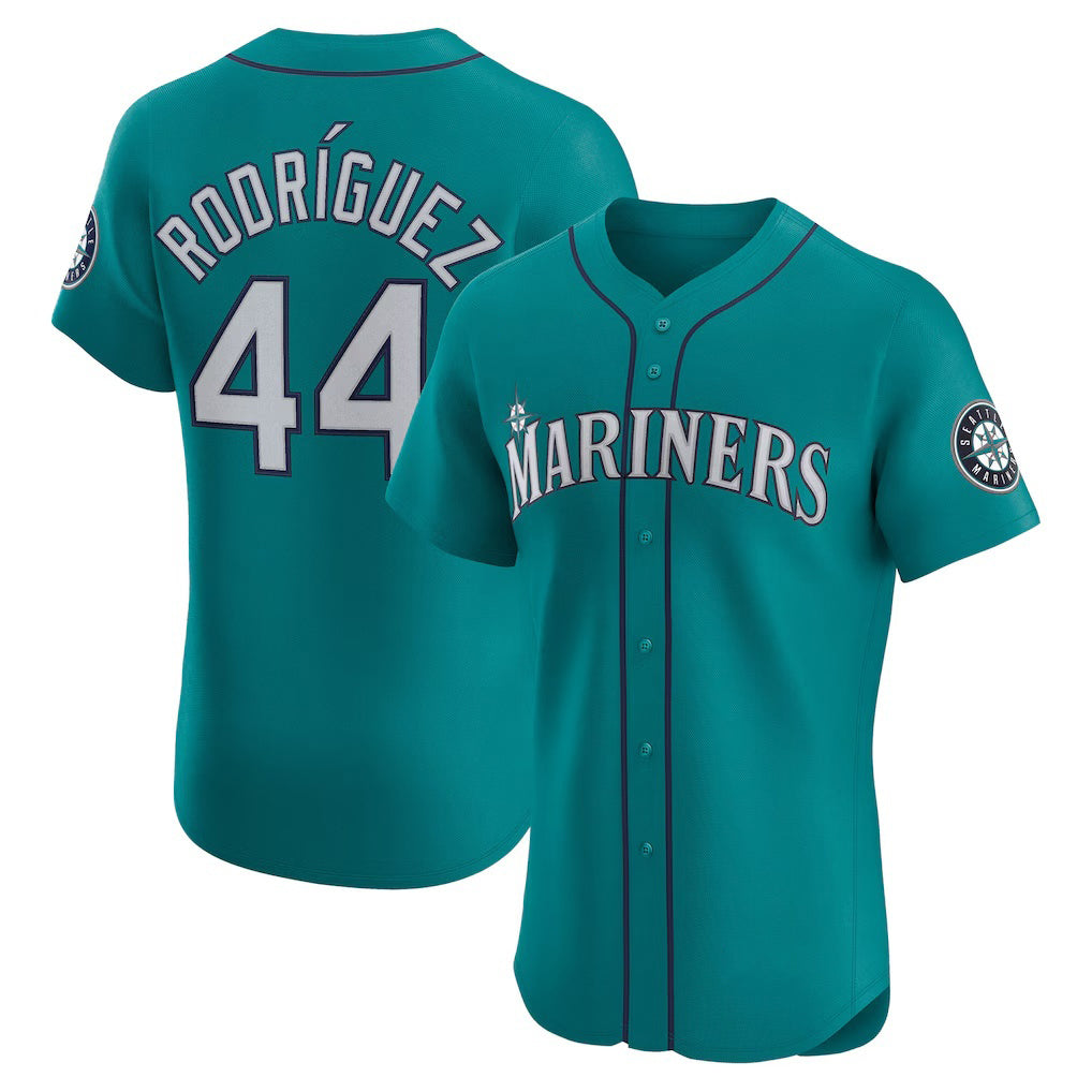 seanshop  Seattle Mariners #44 Julio Rodr¨ªguez Teal  Alternate Elite Jersey