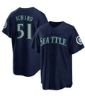 seanshop  Seattle Mariners #51 Ichiro Suzuki Navy  Cool Base Stitched Jersey