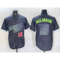 seanshop  Tampa Bay Rays #18 Shane McClanahan Number Charcoal  2024 City Connect Limited Stitched Jerseys
