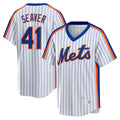 seanshop  New York Mets #41 Tom Seaver White  Home Cooperstown Collection Player Jersey