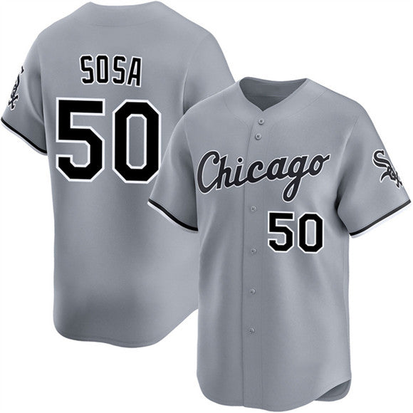 seanshop  Chicago White Sox #50 Lenyn Sosa Gray  2025 Limited Stitched Jersey
