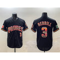 seanshop  San Diego Padres #3 Jackson Merrill Black  Mexico Cool Base Stitched Jersey