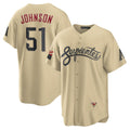 seanshop  Arizona Diamondbacks #51 Randy Johnson Gold  Sand City Connect Replica Player Jersey