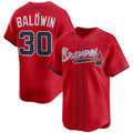 seanshop Atlanta Braves #30 Drake Baldwin Red  2025 Alternate Limited Stitched Jersey