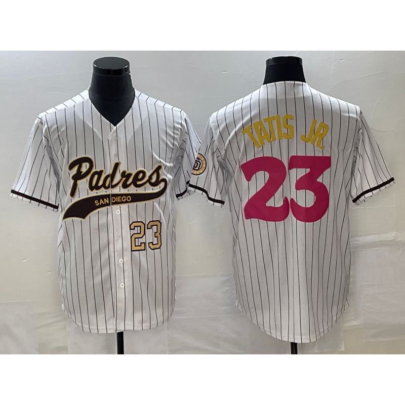 seanshop  San Diego Padres #23 Fernando Tatis Jr Number White  NEW 2023 City Connect Cool Base Stitched Jersey
