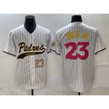 seanshop  San Diego Padres #23 Fernando Tatis Jr Number White  NEW 2023 City Connect Cool Base Stitched Jersey