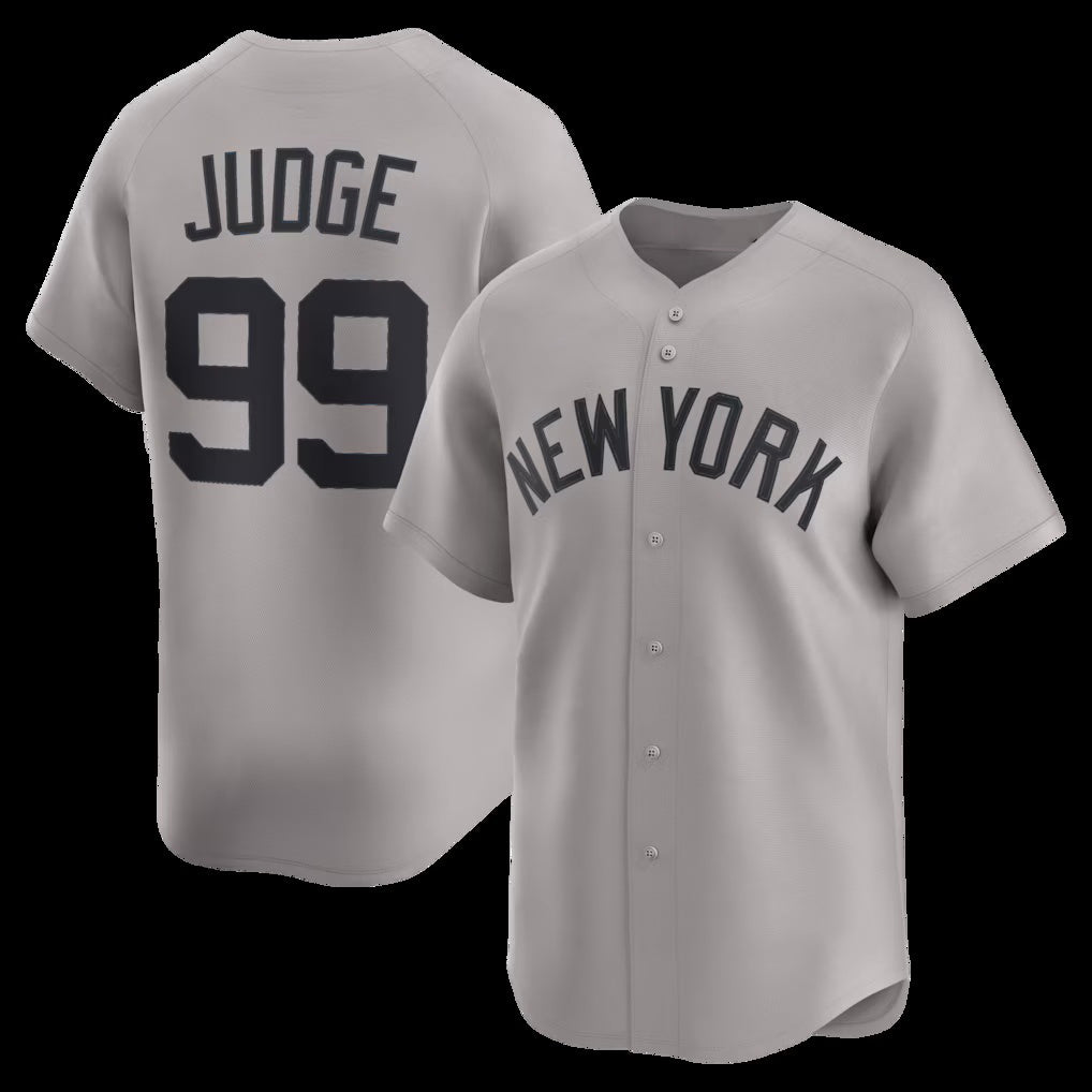 seanshop  New York Yankees #99 Aaron Judge Gray  Road Limited Player Jersey 2