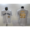 seanshop  New York Yankees #99 Aaron Judge White  Pinstripe Fashion Cool Base Jerseys
