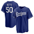 seanshop Los Angeles Dodgers #50 Mookie Betts Royal  Alternate 2 Replica Jersey