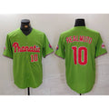 seanshop  Philadelphia Phillies #10 JT Realmuto Number Green  With Patch Stitched Cool Base Jersey