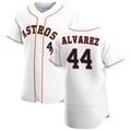 seanshop Houston Astros #44 Yordan Alvarez White  Home 2020 Authentic Player Jersey
