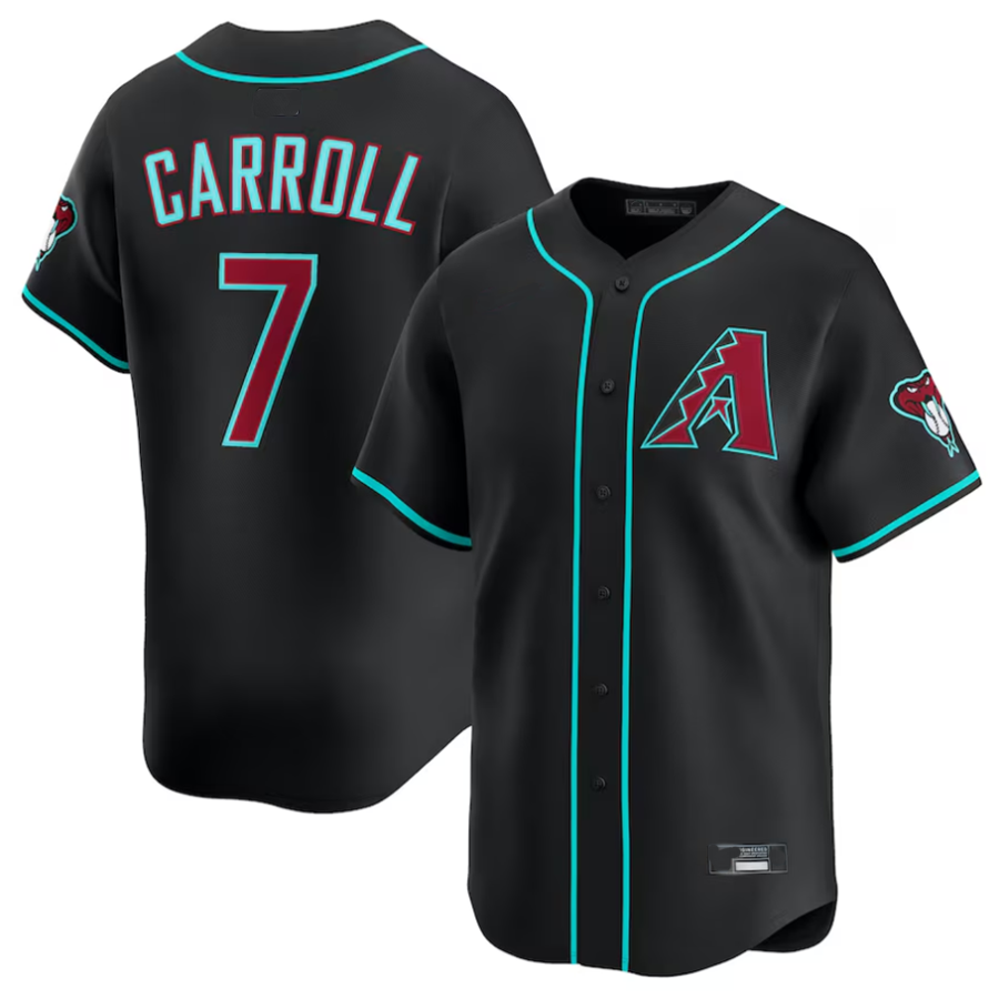 Seanshop A.Diamondbacks #7 Corbin Carroll Player Black Limited American Personalized Stitched Jerseys