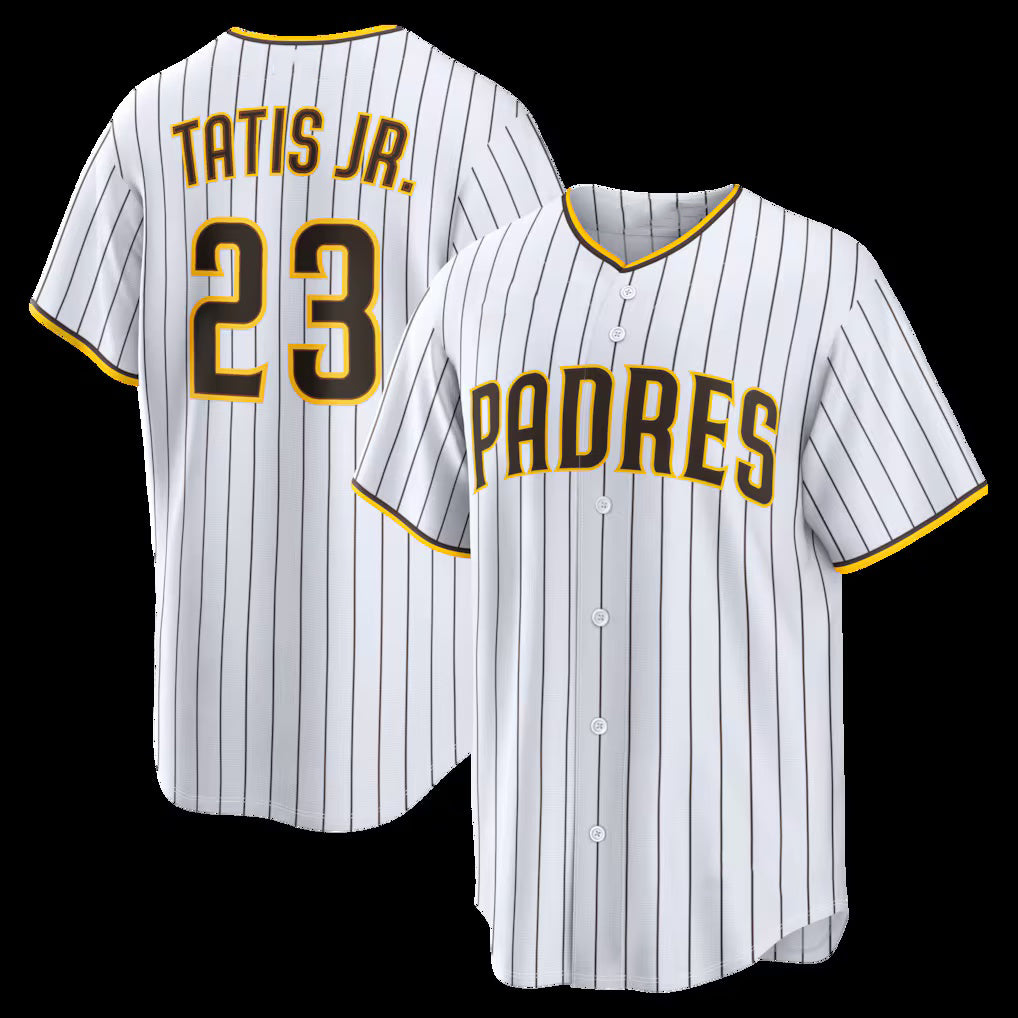 seanshop  San Diego Padres #23 Fernando Tatis Jr. White  Home Replica Player Jersey