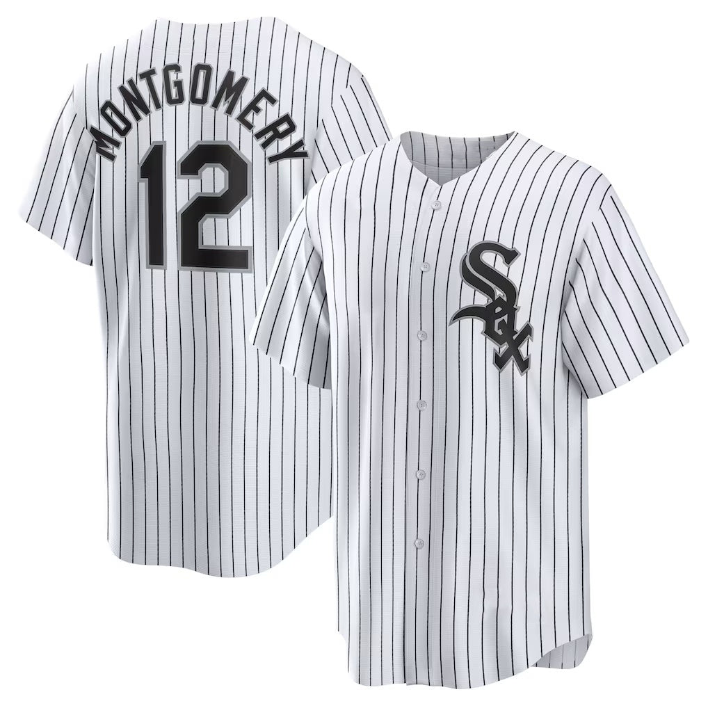seanshop  Chicago White Sox #12 Colson Montgomery White  Home Replica Jersey