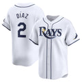 seanshop  Tampa Bay Rays #2 Yandy Diaz White  Home Limited Player Jersey