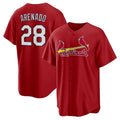 seanshop  St. Louis Cardinals #28 Nolan Arenado Red  Alternate Official Replica Player Jersey
