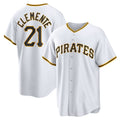 seanshop  Pittsburgh Pirates #21 Roberto Clemente White  Home Replica Player Name Jersey