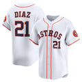 seanshop Houston Astros #21 Yainer Diaz White  Home Limited Player Jersey