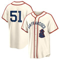 seanshop  San Francisco Giants #51 Jung Hoo Lee Cream  2024 Rickwood Classic Stitched Jersey