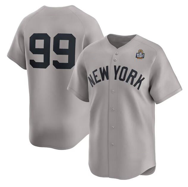 seanshop  New York Yankees #99 Aaron Judge Gray  2024 World Series Limited Stitched Jersey
